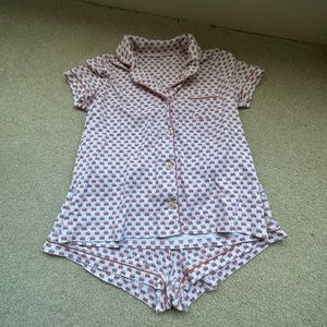 butterfly roller rabbits shorts set